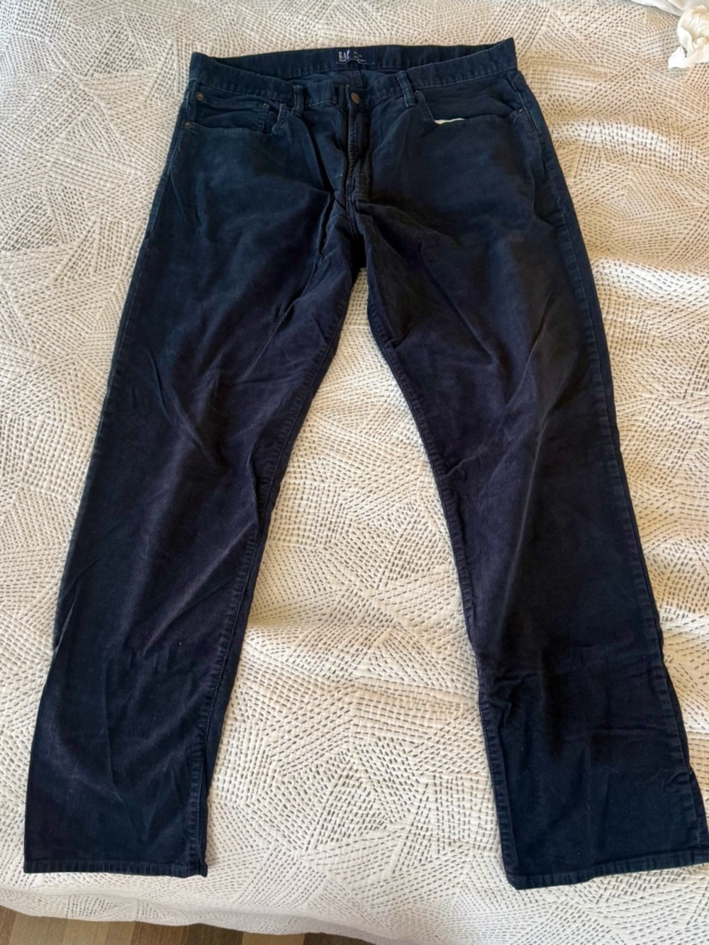 GAP Men's Midnight Navy Corduroy Jeans 36W x 34L